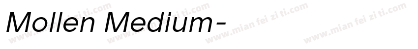 Mollen Medium字体转换